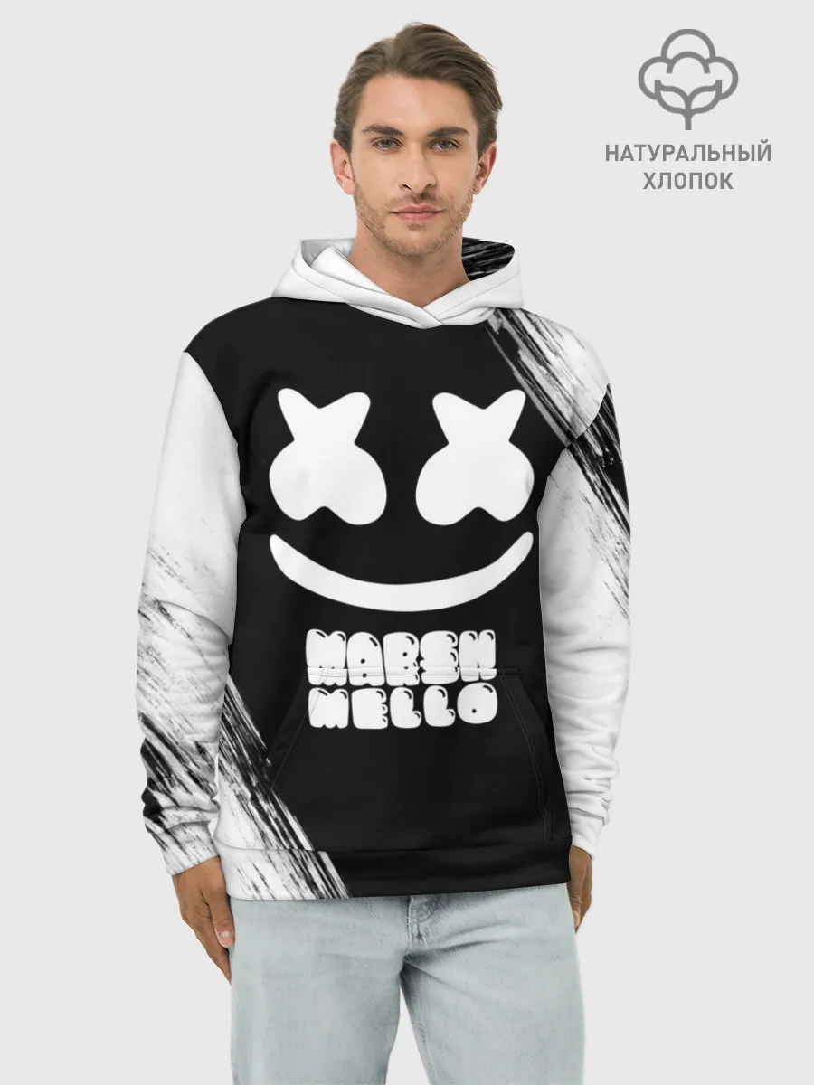 Худи мужской база хлопок / Marshmello 4