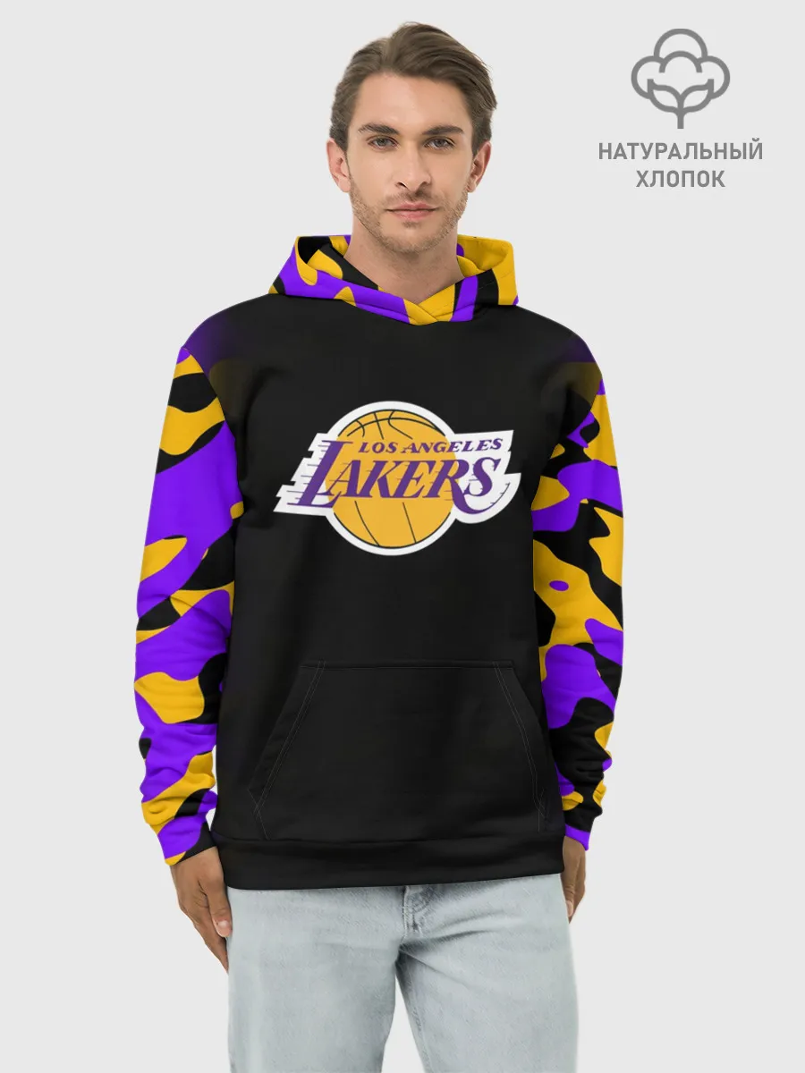 Худи мужской база хлопок / LA LAKERS