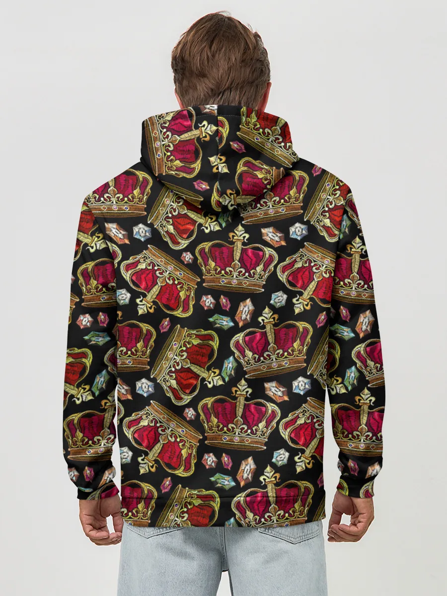 Худи мужской база хлопок / Короны