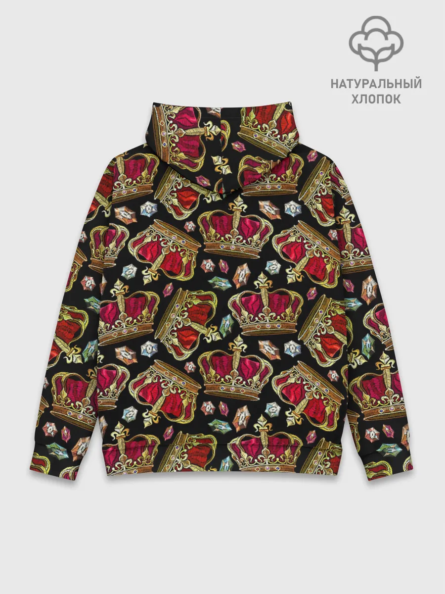 Худи мужской база хлопок / Короны