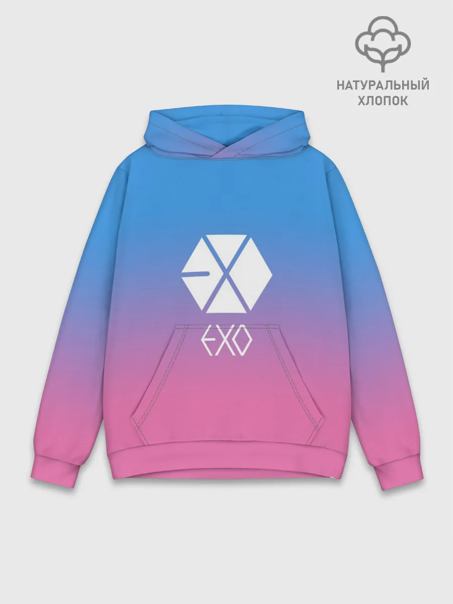 Худи мужской база хлопок / EXO