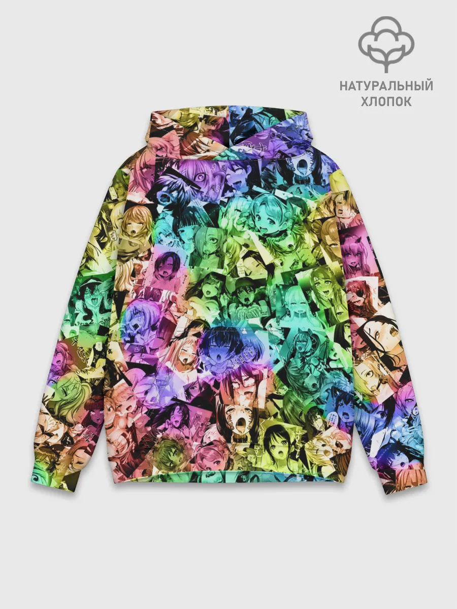 Худи мужской база хлопок / Радуга ахегао