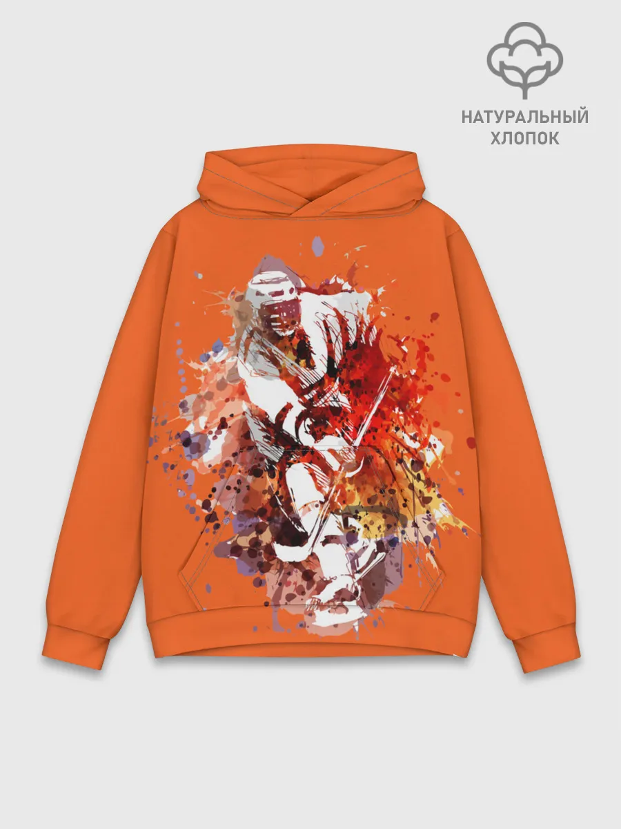 Худи мужской база хлопок / Хоккей