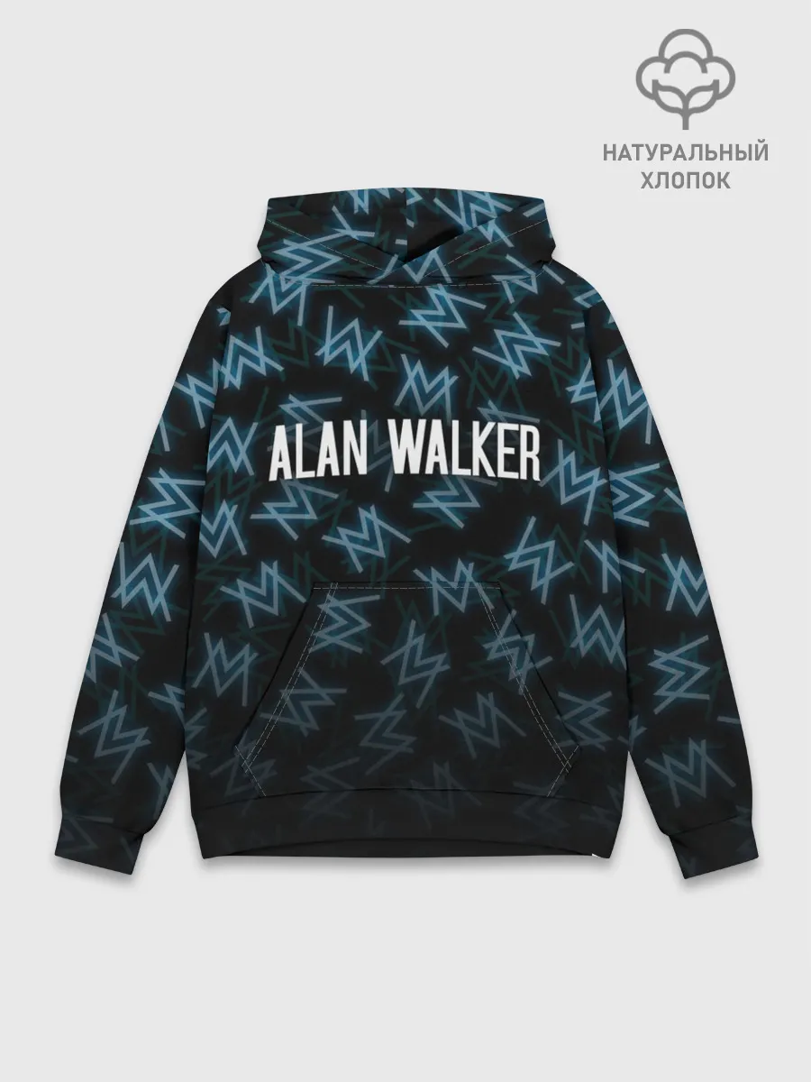 Худи мужской база хлопок / ALAN WALKER