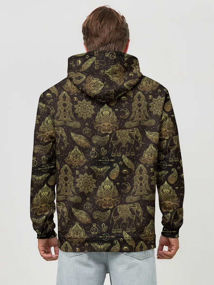 Худи мужской база хлопок / Ganesha