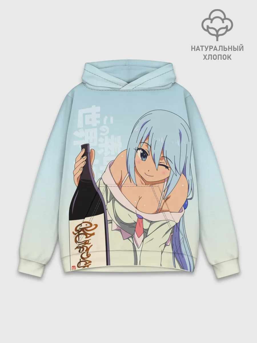 Худи мужской база хлопок / KonoSuba бутылка