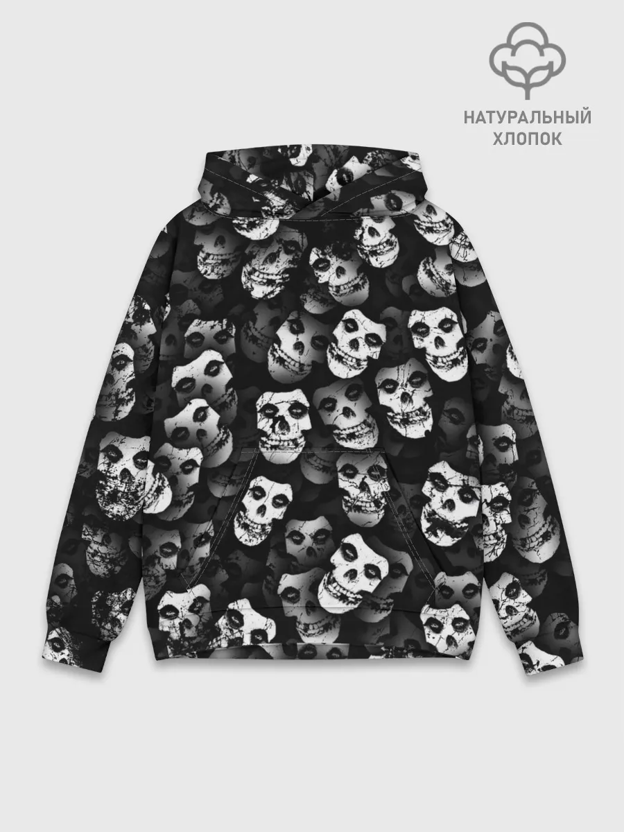 Худи мужской база хлопок / Призраки Мисфитс