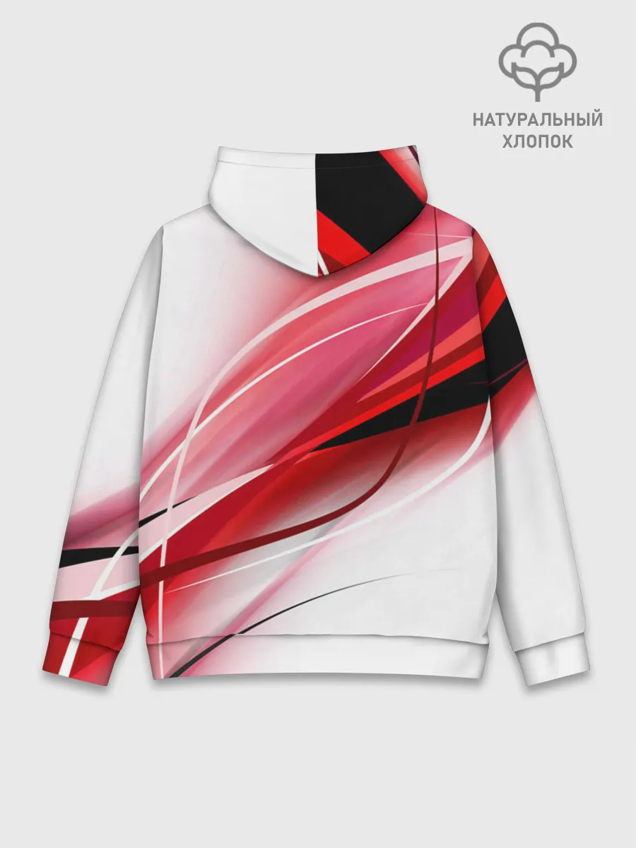 Худи мужской база хлопок / Красная линия
