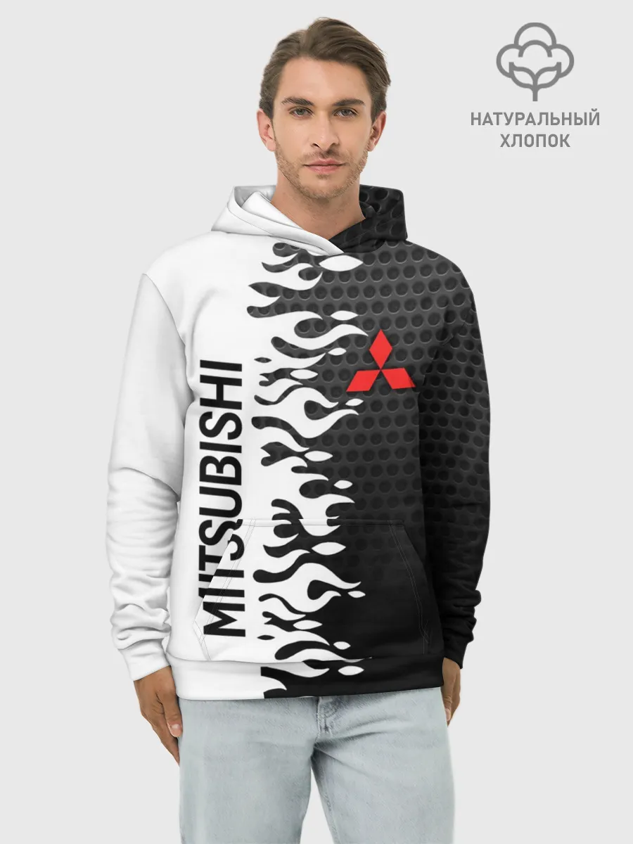 Худи мужской база хлопок / MITSUBISHI