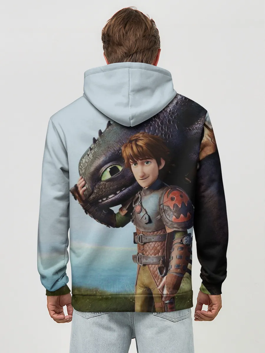 Худи мужской база хлопок / Как приручить дракона