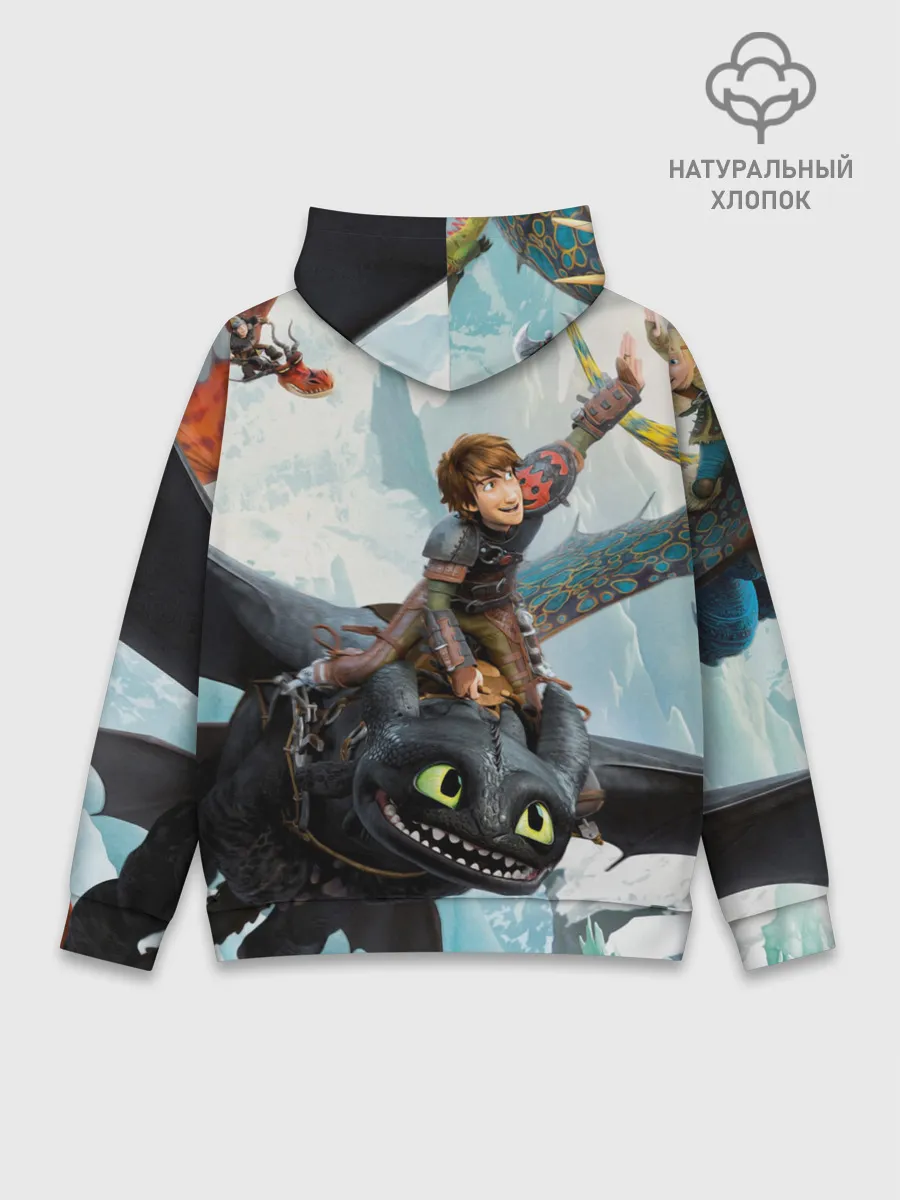 Худи мужской база хлопок / Как приручить дракона