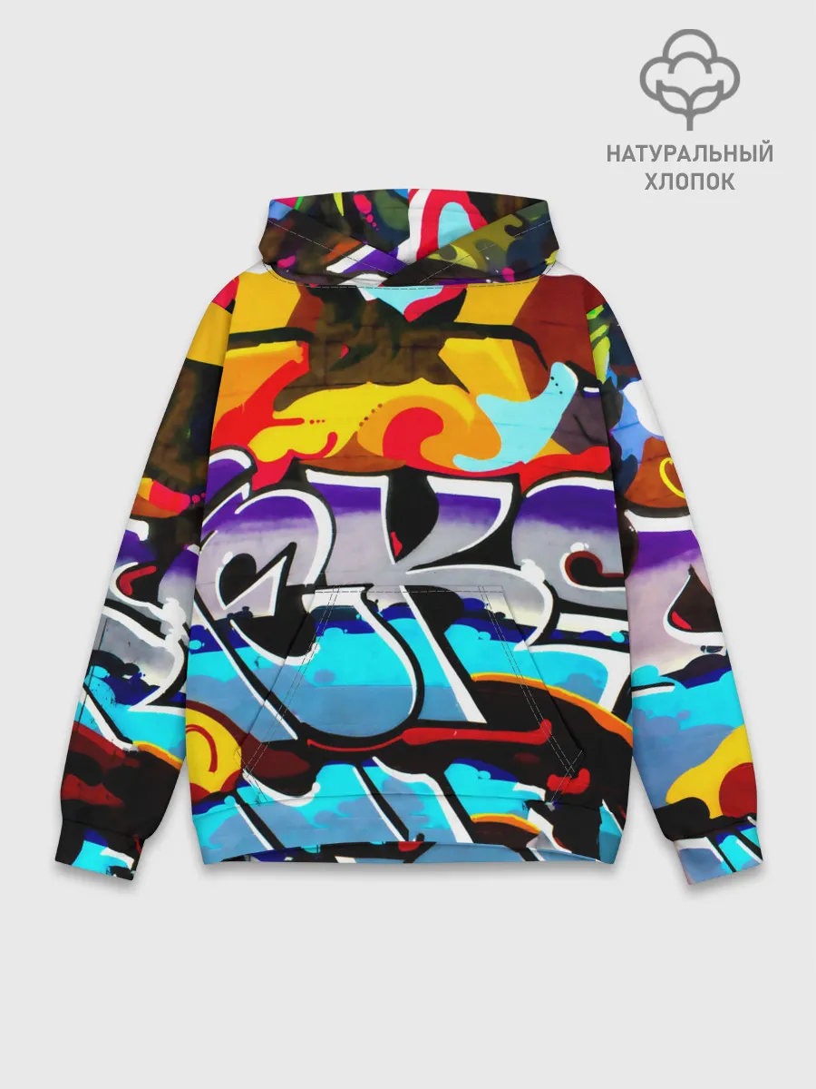 Худи мужской база хлопок / urban neon