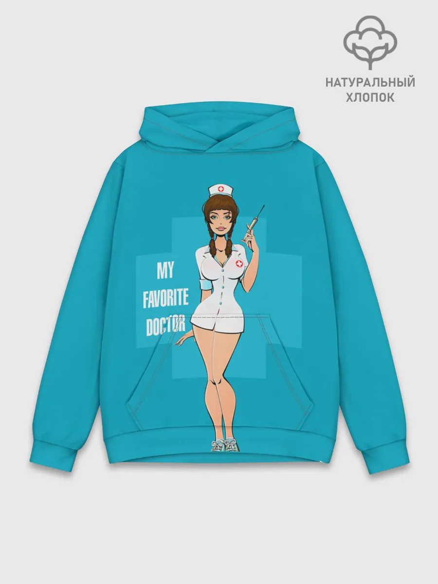 Худи мужской база хлопок / Sexy nurse