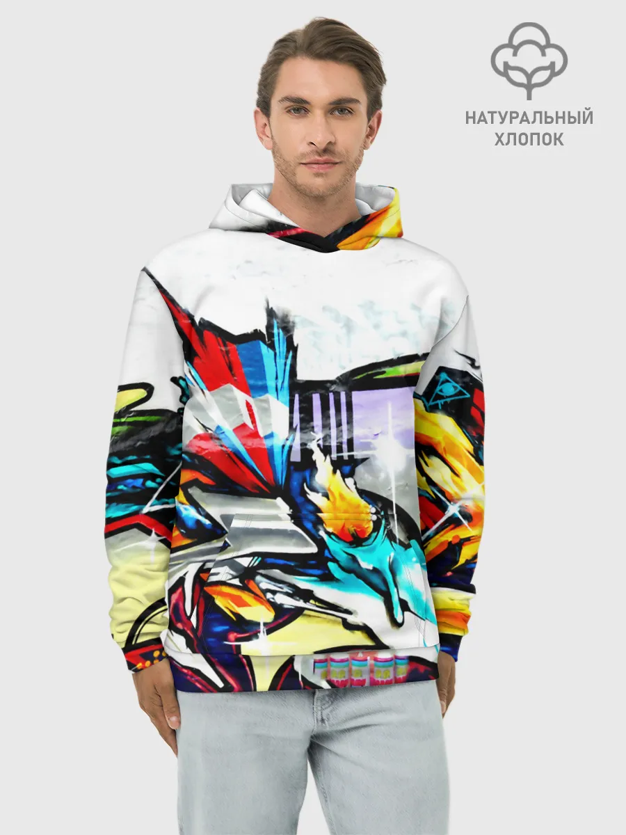 Худи мужской база хлопок / Я художник