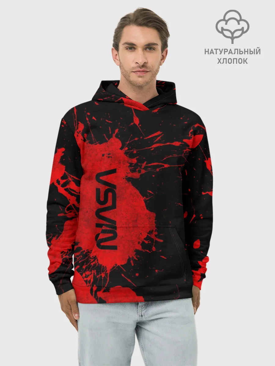 Худи мужской база хлопок / NASA