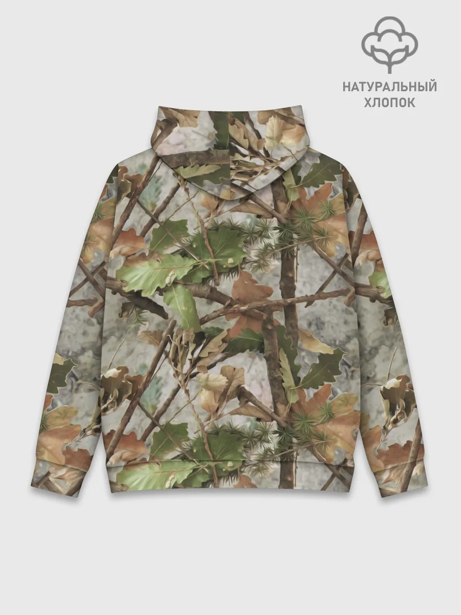 Худи мужской база хлопок / Камуфляж