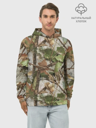Худи мужской база хлопок / Камуфляж