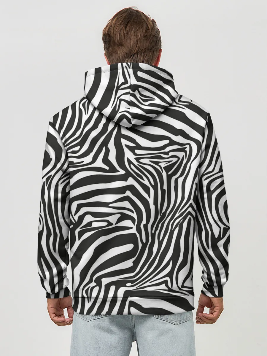 Худи мужской база хлопок / Полосы зебры