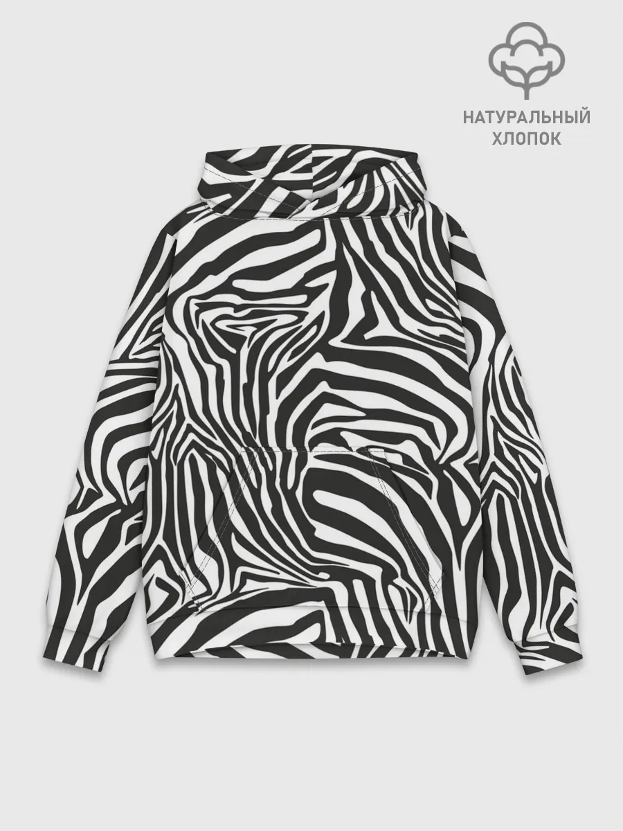 Худи мужской база хлопок / Полосы зебры