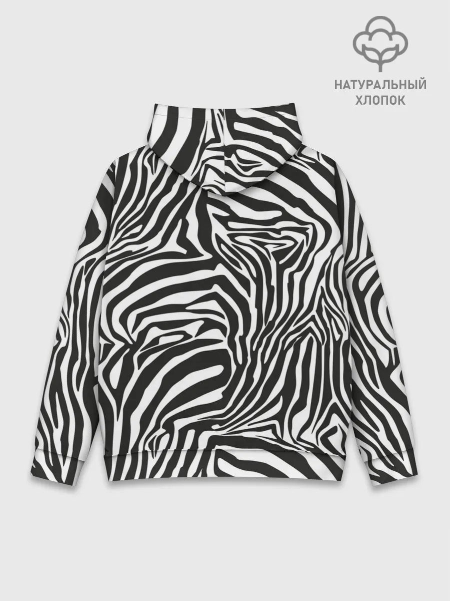 Худи мужской база хлопок / Полосы зебры