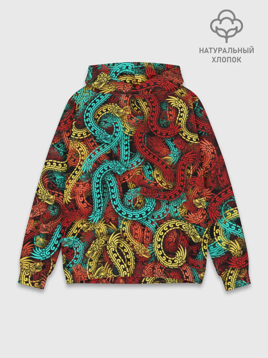 Худи мужской база хлопок / Кетцалькоатли