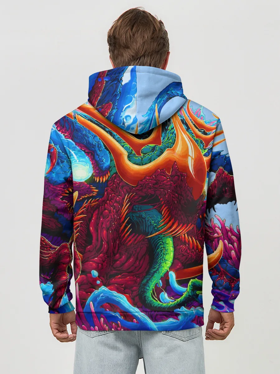 Худи мужской база хлопок / Hyper Beast