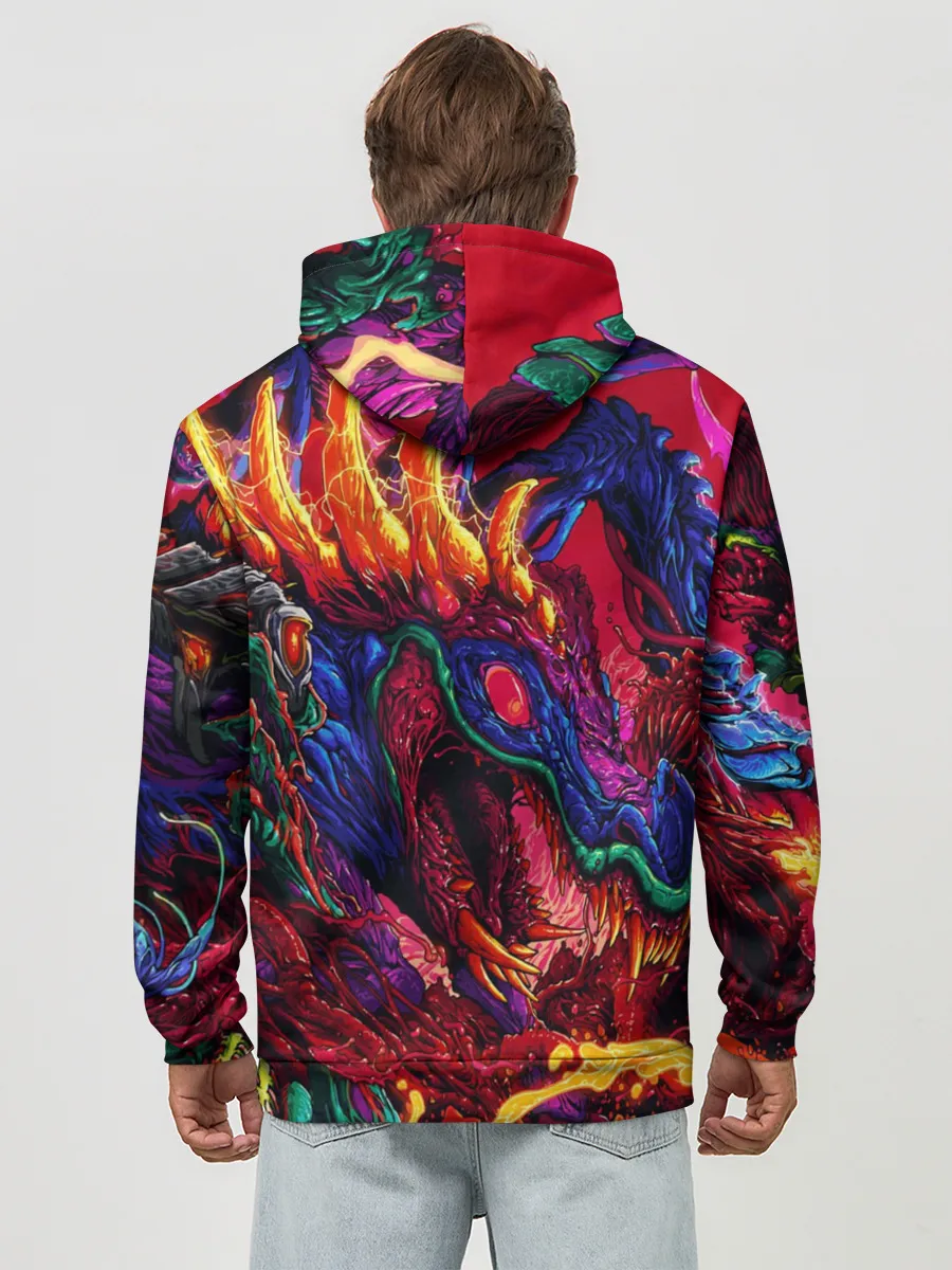 Худи мужской база хлопок / Hyper Beast