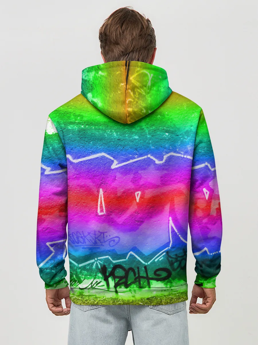 Худи мужской база хлопок / GRAFFITI NEON