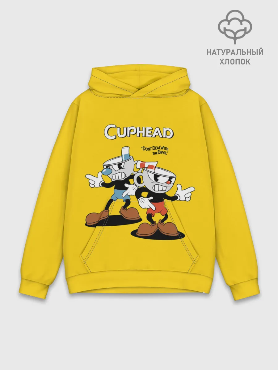 Худи мужской база хлопок / Cuphead