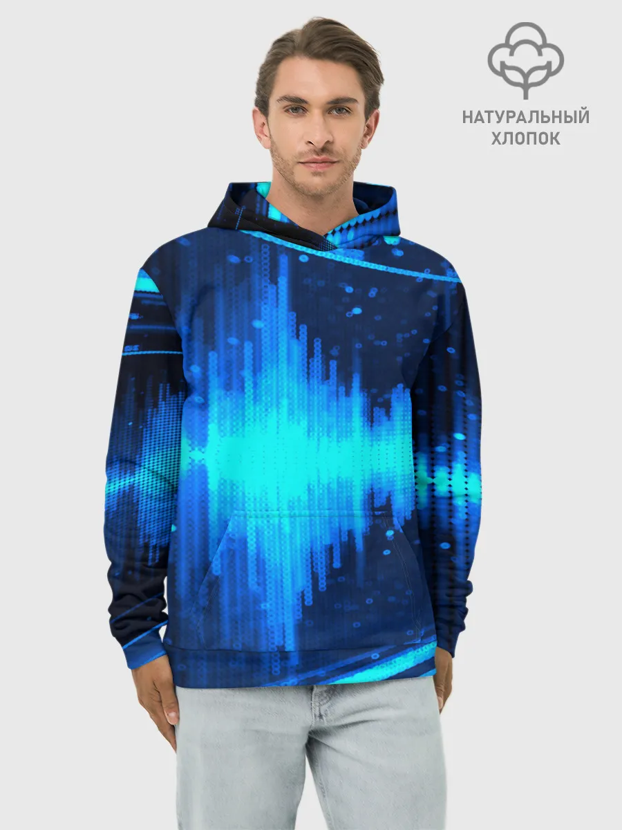 Худи мужской база хлопок / эквалайзер