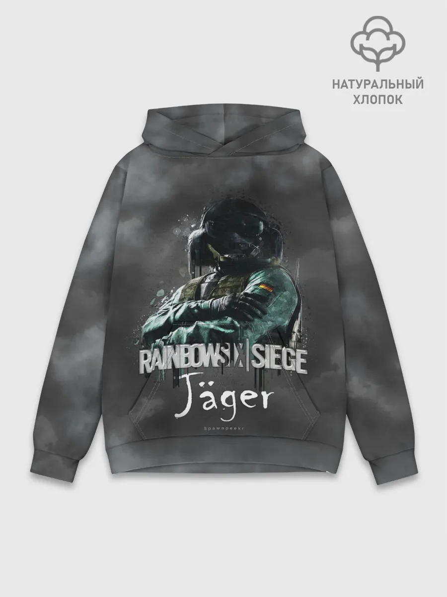 Худи мужской база хлопок / Jager : Rainbow Six