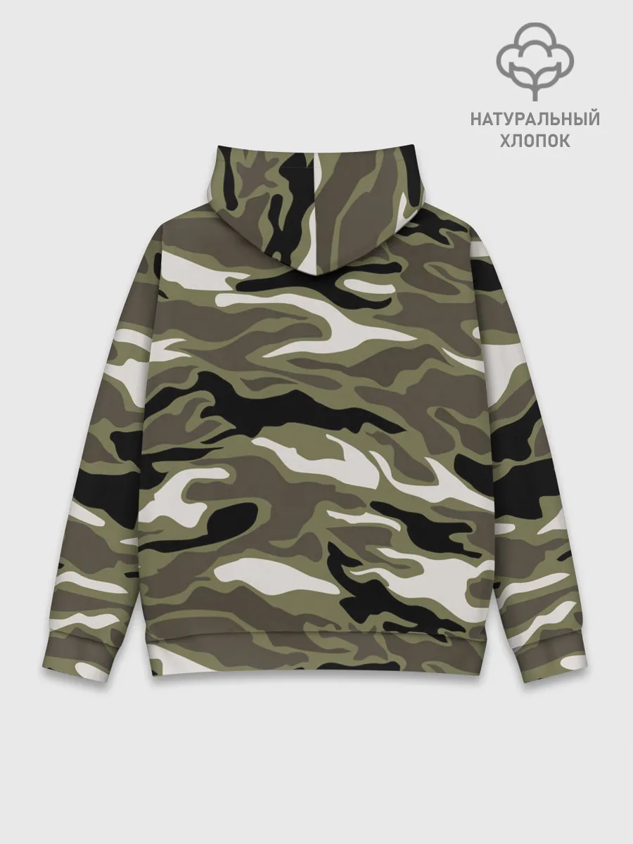 Худи мужской база хлопок / Камуфляж