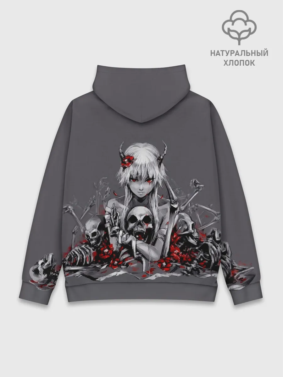 Худи мужской база хлопок / Girl & Death