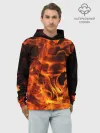 Худи мужской база хлопок / огонь