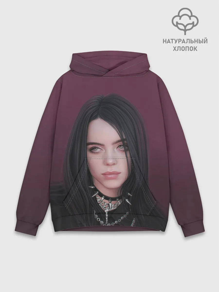 Худи мужской база хлопок / Black Eilish