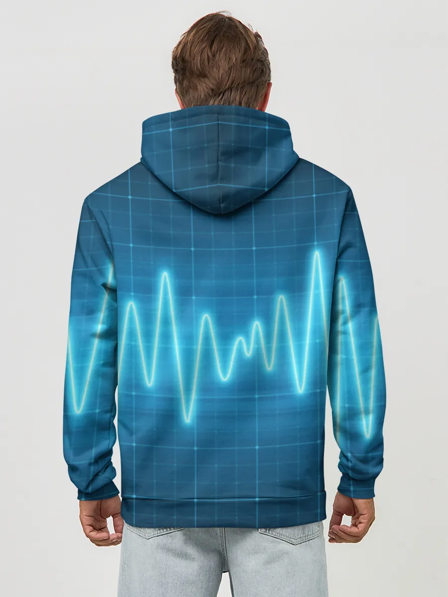 Худи мужской база хлопок / music line