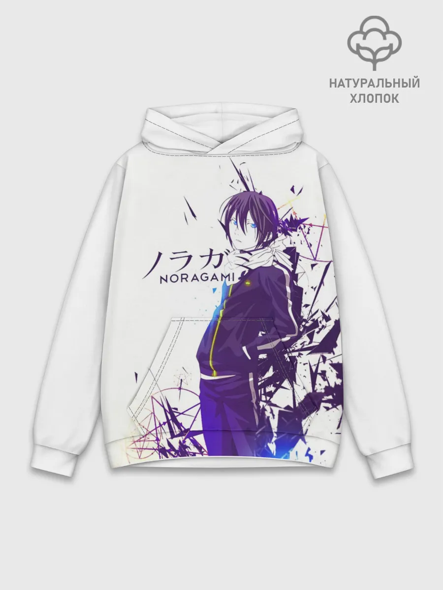 Худи мужской база хлопок / NORAGAMI Yato blue