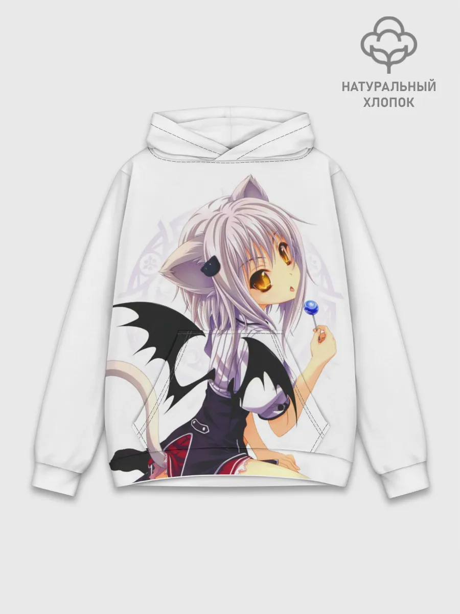 Худи мужской база хлопок / High School DxD, Конэко