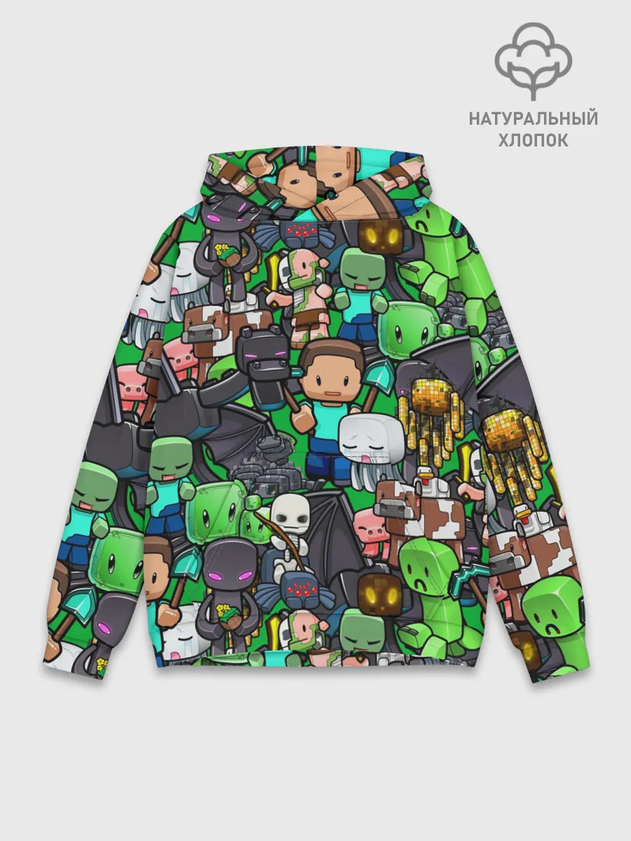 Худи мужской база хлопок / Майнкрафт