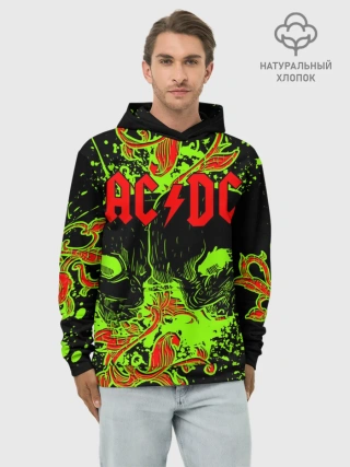 Худи мужской база хлопок / AC/DC