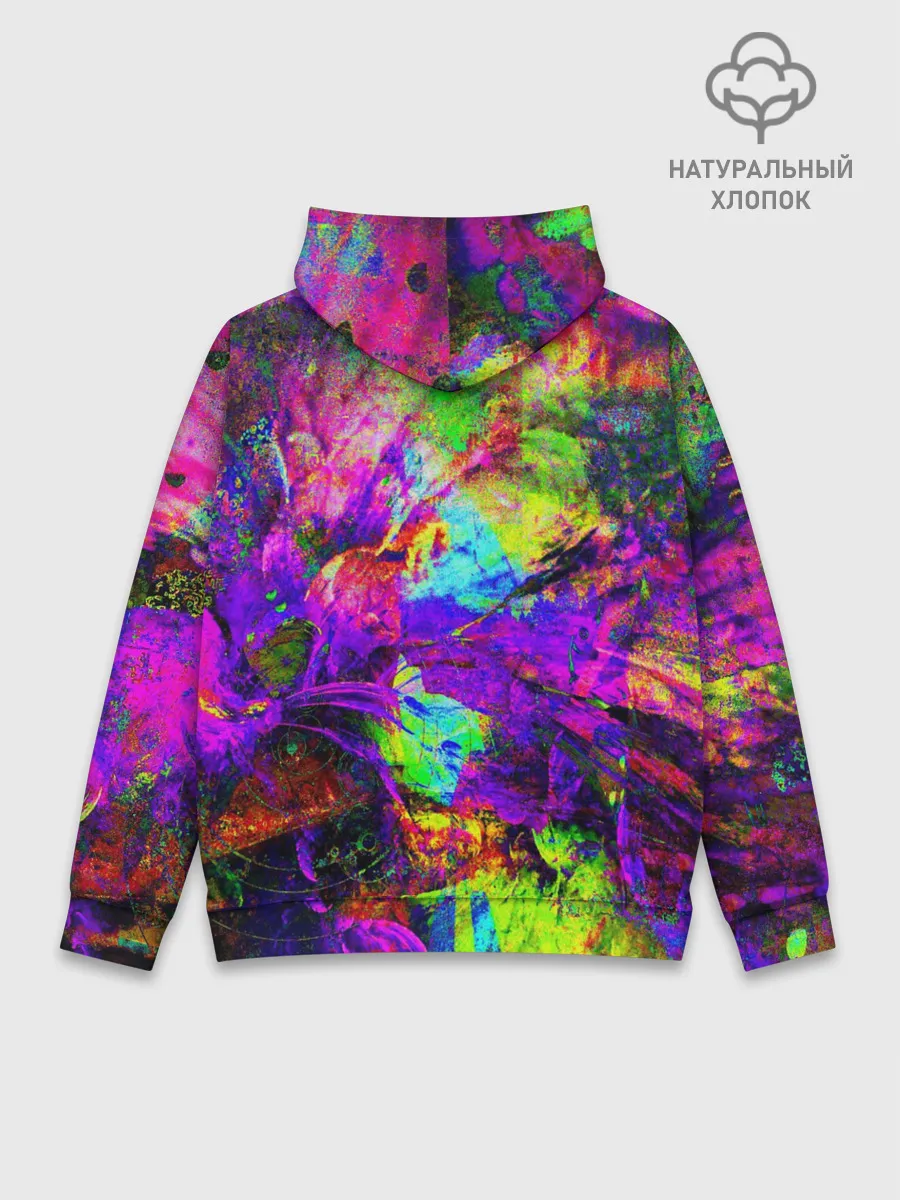 Худи мужской база хлопок / Буйство цвета