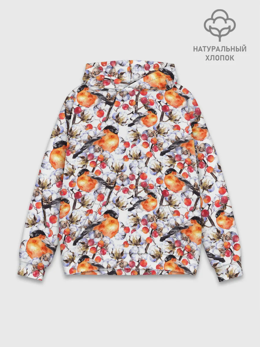 Худи мужской база хлопок / Снегири