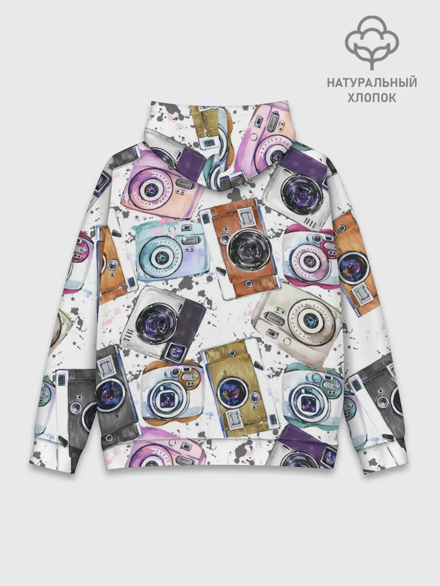 Худи мужской база хлопок / Старинные фотоаппараты