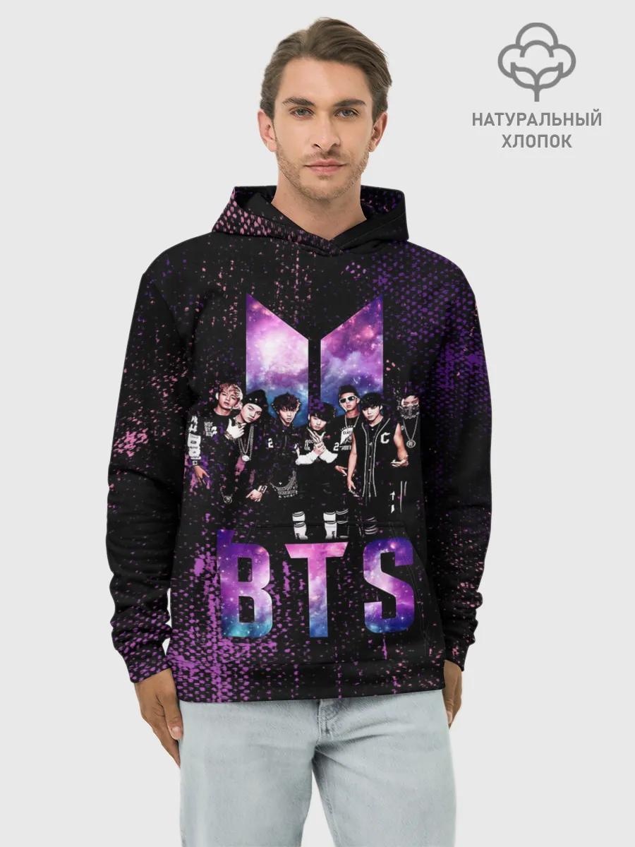 Худи мужской база хлопок / BTS