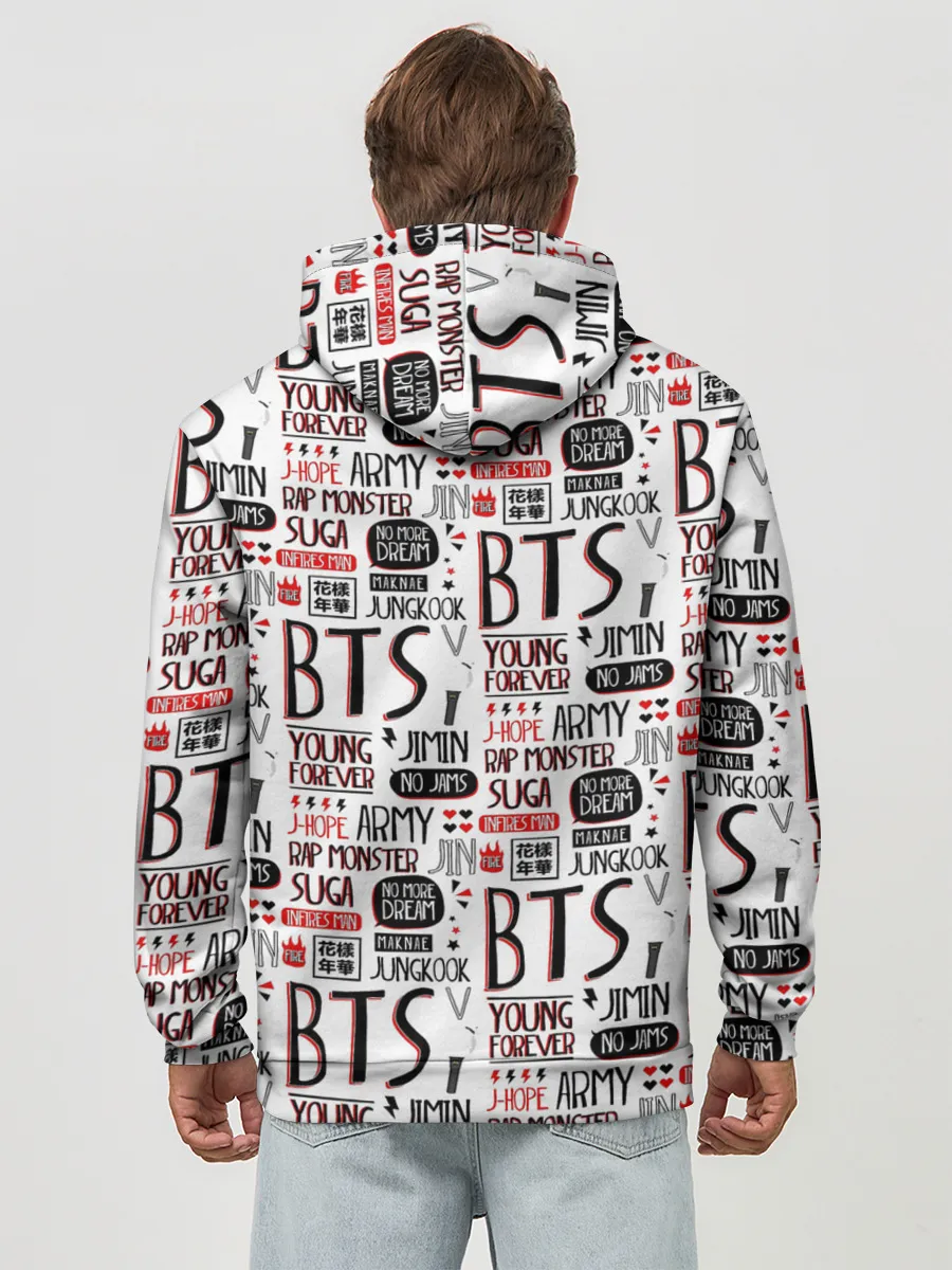 Худи мужской база хлопок / BTS Collage