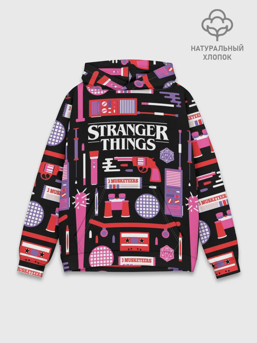 Худи мужской база хлопок / STRANGER THINGS STARTER PACK