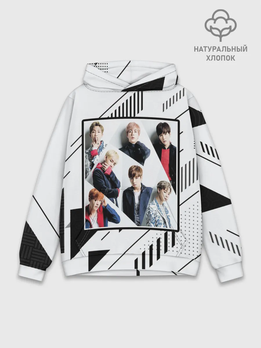 Худи мужской база хлопок / BTS