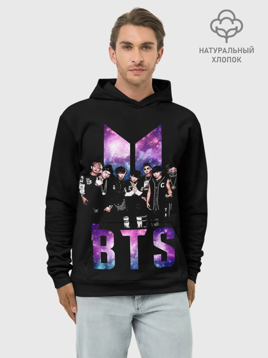 Худи мужской база хлопок / BTS ARMY