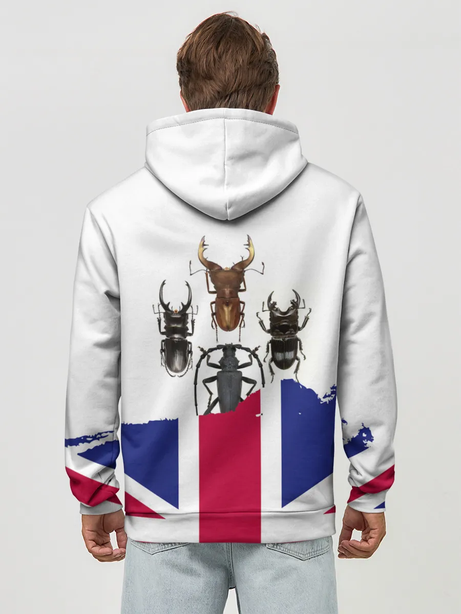 Худи мужской база хлопок / Жуки