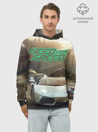 Худи мужской база хлопок / Need for Speed